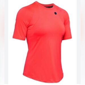 UNDER ARMOUR RUSH, size medium, compression training t-shirt, Beta red